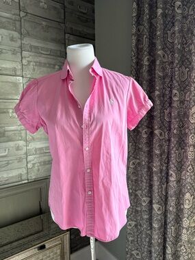 Ralph Lauren Pink Short-Sleeve Button-Down Shirt